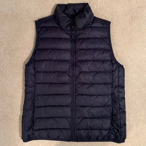 NWOT women’s navy blue J. Crew vest ; medium